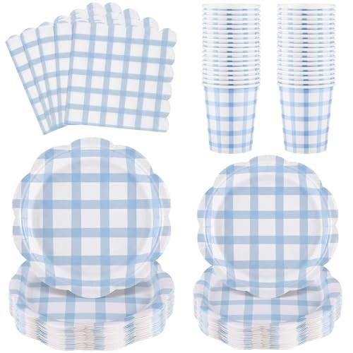 Pcs pink gingham paper - 96,