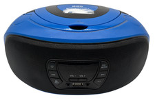 Grouptronics GTCD-501 CD Boombox Portable Radio USB AUX Blue - D34 O474