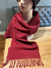 Jenners By Johnstons 100% Cashmere Red Scarf