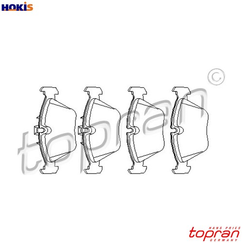 Brake pad set disc - brake,