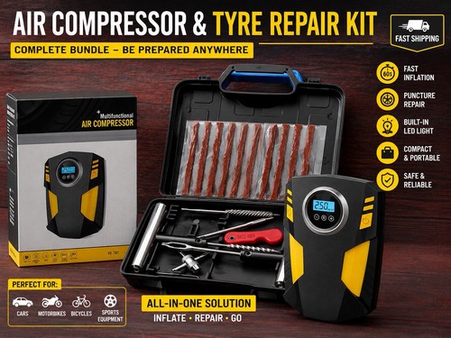 Car tyre inflator - car,