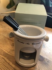 Avon White Ceramic Fondue Au