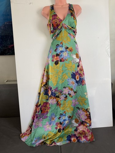 Debut green floral - floral, dress