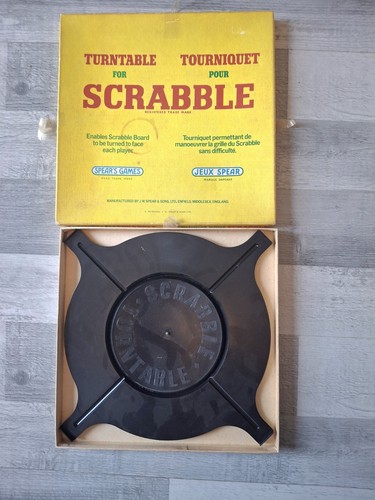 Vintage scrabble turntable - vintage,