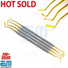 Dental Composite Gold Tip Flat Plastic Filling Instruments Restorative Lab Tools