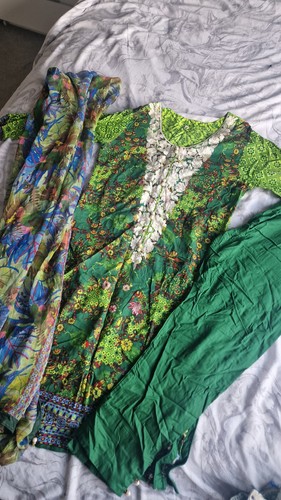 Ladies green shalwar - ladies,