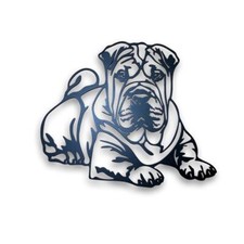 Shar Pei - Laying - Metal Face