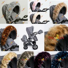Silver Cross Pram Hood Furs