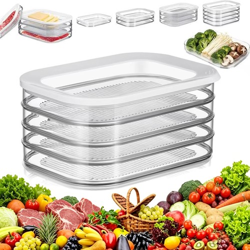 Meat storage container with - container,