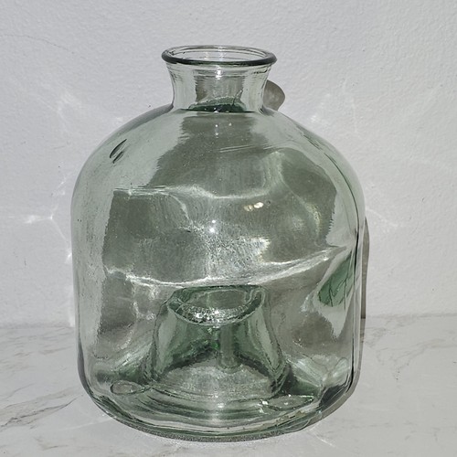 Antique large green glass fly - antique,