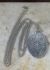 Sterling Silver Queens Silver Jubilee Pendant & 60 cm Silver 925 Cable Necklace