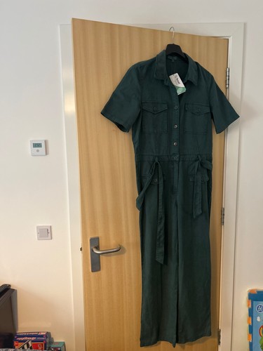 Tencel jumpsuit dark green - dark,