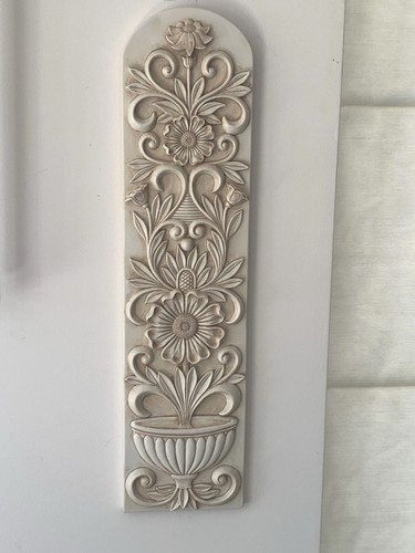 Ivory coloured carved wall - ivory,
