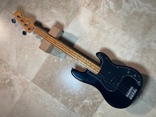 Black 1980 Fender Precision P bass with hard case