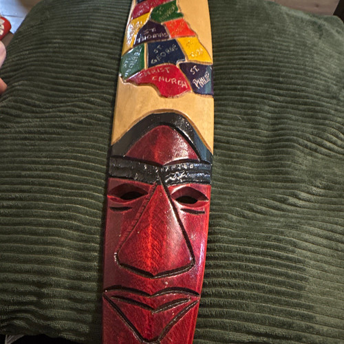 Hand carved painted wooden - painted,