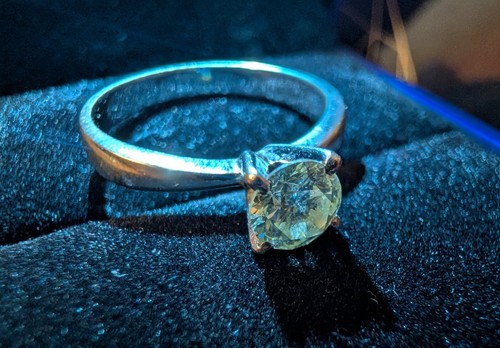 Diamond engagement ring - diamond,