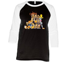 Conkers Bad Fur Day Nintendo 64 N64 Video Game Fan Raglan 3/4 Sleeve