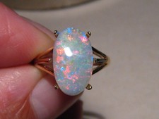3.9 ct. Red   Semi Black  Opal