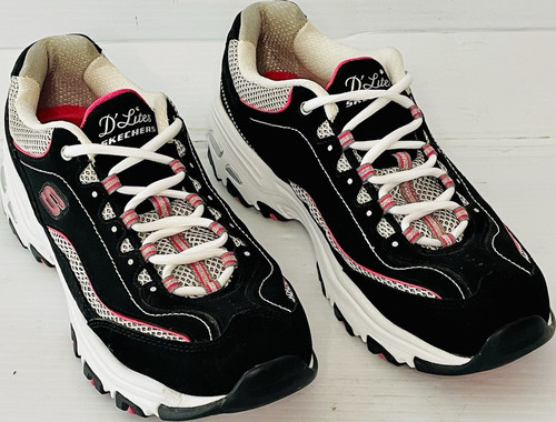 Skechers lites black pink - d'lites,
