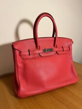 Hermes Birkin 35 Vermillion Clemence | 35cm Rouge Pivoine - PHW | 2010