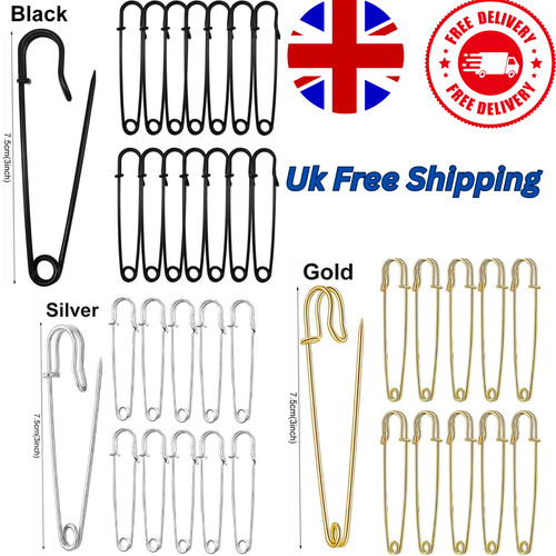 Extra large safety pins - 10, *
