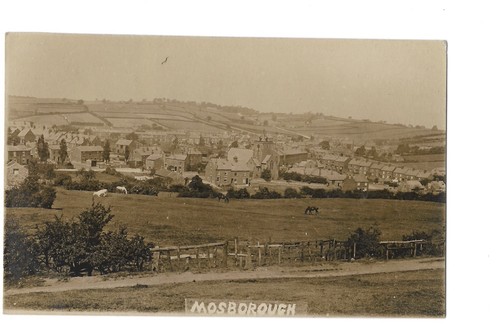 Mosborough sheffield rppc 1917 - mosborough,