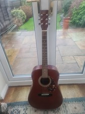 hondo h124bur acoustic guitar