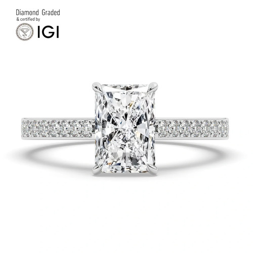 Radiant diamond engagement - radiant,