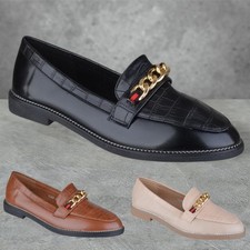 WOMENS LADIES FLAT LOW HEEL