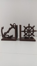 Nautical Anchor And Ship Wheel