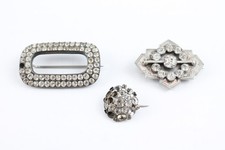 Mixed Grade Silver Georgian Brooches for Restoration / Repurposing x 2 (15g)