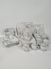 MALACASA 30 Piece Marble Grey