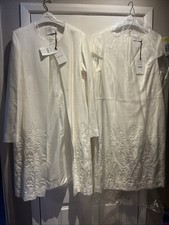 Jacques Vert Size 16 Coat Jacket And Matching Dress Size 18 Both With Labels