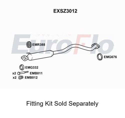 Rear muffler silencer insert - muffler,