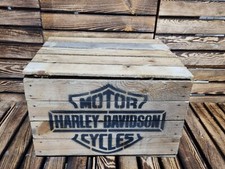 HARLEY DAVIDSON RUSTIC WOODEN