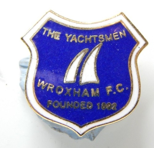 Wroxham football club enamel - football,