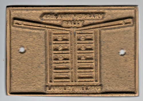 Canal boat brass plaque - boat,