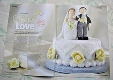 ALAN DART'S WEDDING CAKE, BRIDE & GROOM TOY/FOOD KNITTING PATTERN BOOK