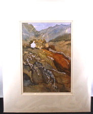 MOUNTED PRINT Of A Rural Landscape By Daphne Cowen