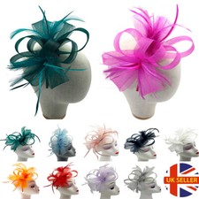 NEW Women's Bow Headband and Clip Fascinator Weddings Hat Race Royal Ascot Prom