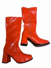 Golden Beads Boots Patent Mid
