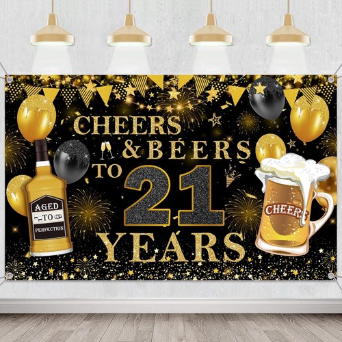 Happy 21st birthday backdrop - happy,