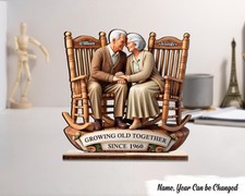Effect Old Couple Sitting On