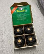 Henselite Lawn Bowls Black