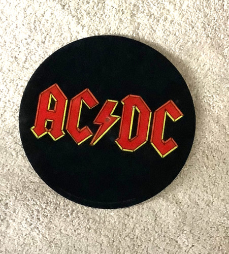 Turntable slipmat from - ac/dc,