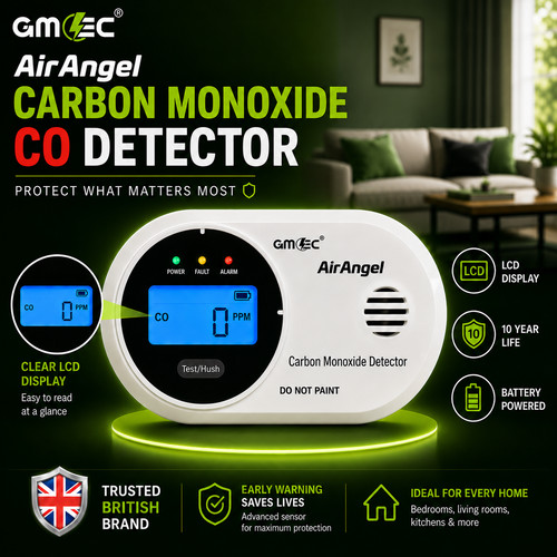 Carbon monoxide alarm lcd - carbon,