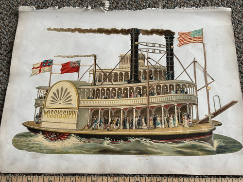1880s large victorian die cut - 1880s,