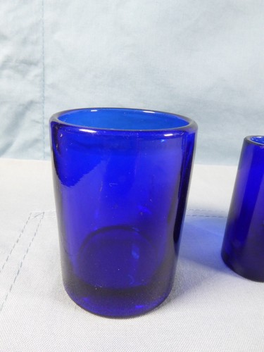 Blue glass liner - glass, x