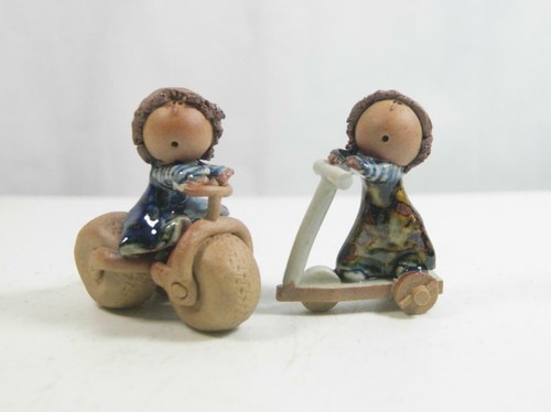 Stoneware pottery little boy - stoneware,