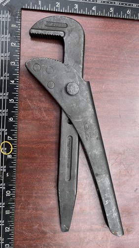 Vintage footprint wrench grips - wrench,